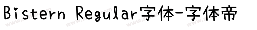 Bistern Regular字体字体转换